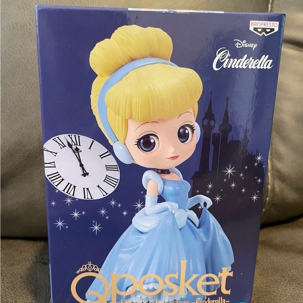 BANDAI Banpresto Q Posket Disney Characters Princess Cinderella Figure NEW